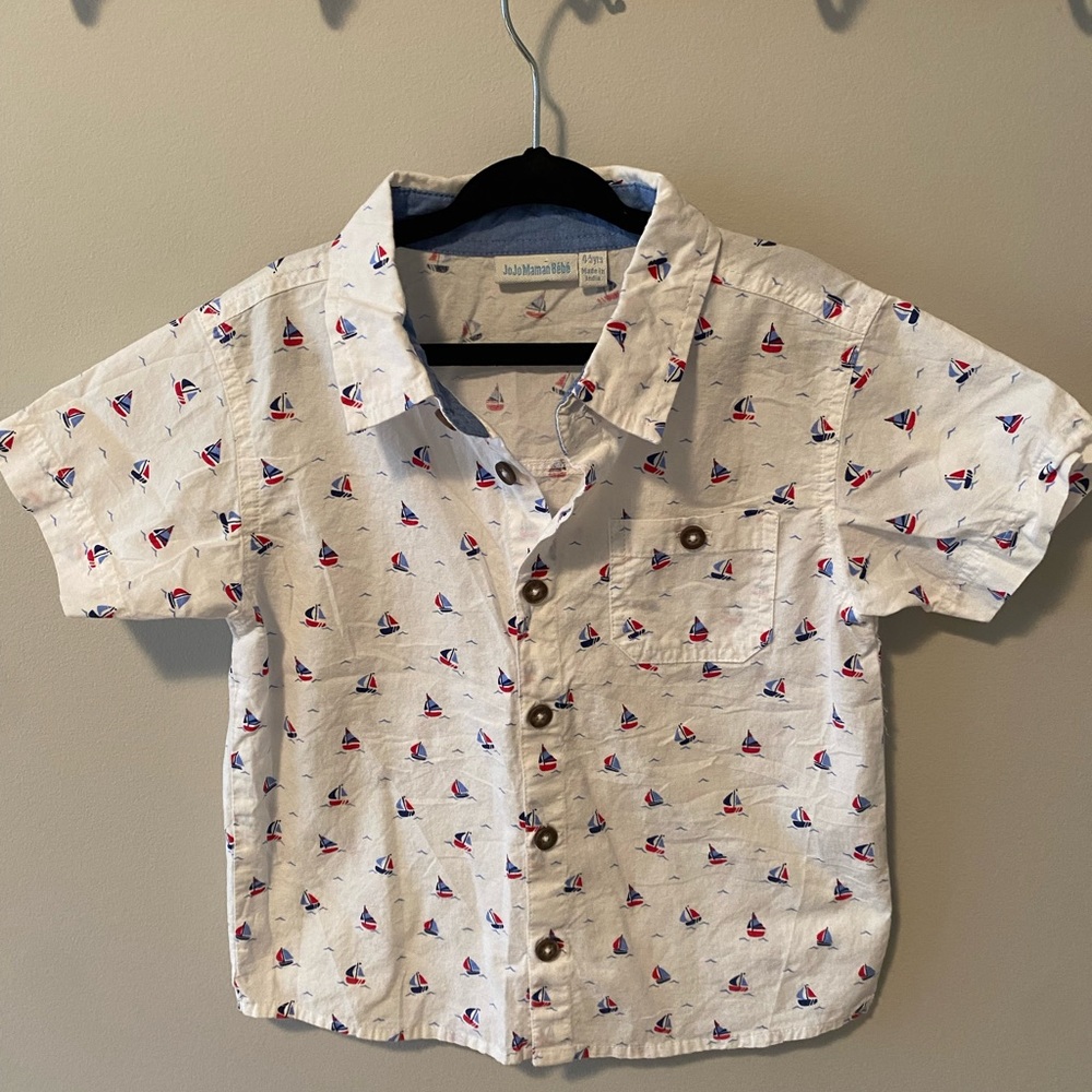 JoJo Maman Bebe short sleeve dress shirt